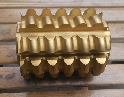 Le taglierine solide della fresa dell'ingranaggio del carburo foggiano il rivestimento dorato del Ti-Al-XN di colore
