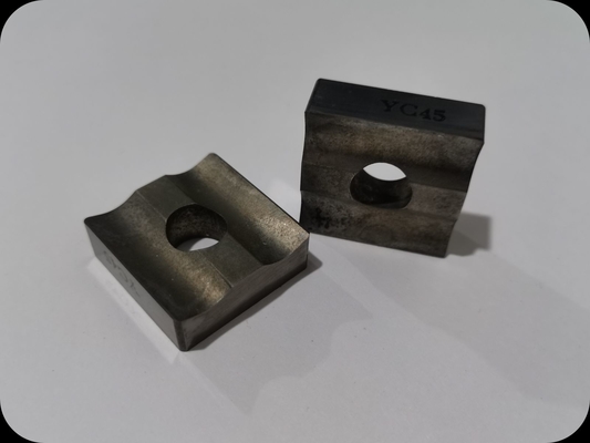 L'estrazione mineraria del carburo YC45 inserisce la lama di taglio d'argento di CNC di colore per acciaio fuso